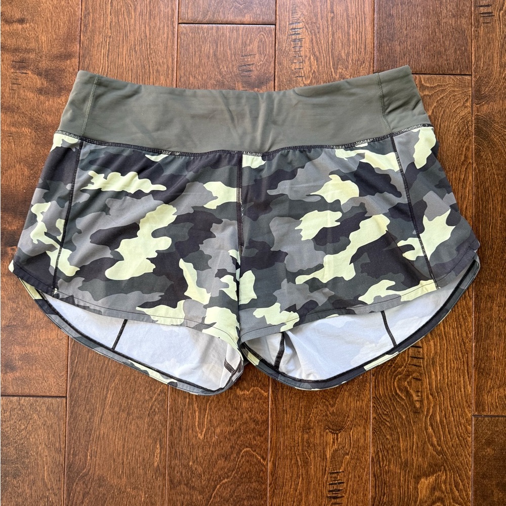 Lululemon camo shorts. Size 10 Tall.